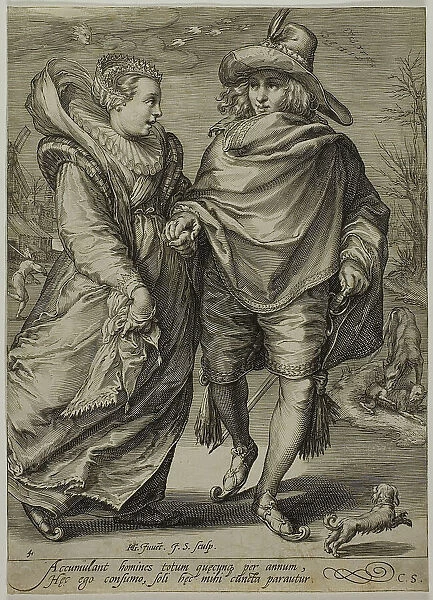 Winter, from The Four Seasons, 1601. Creator: Jan Saenredam