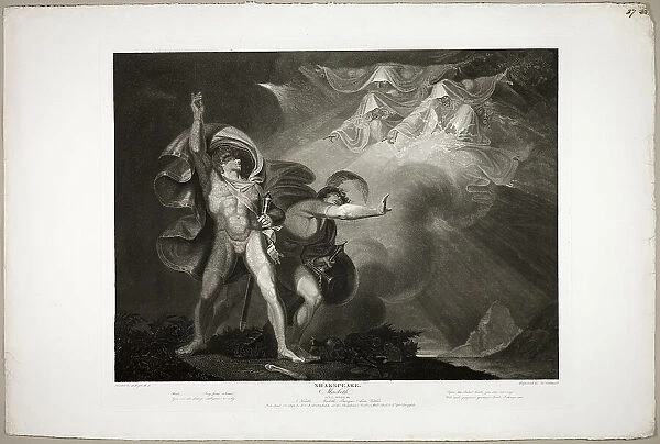 The Witches Appear to Macbeth and Banquo, 1798. Creator: James Caldwall