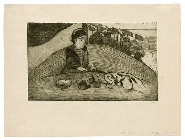 The Woman with Figs, 1894, printed 1899. Creator: Paul Gauguin