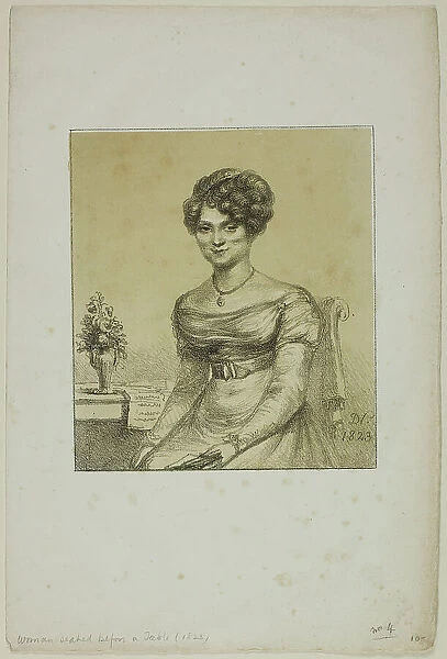 Woman Seated before a Table, 1823. Creator: Vivant Denon