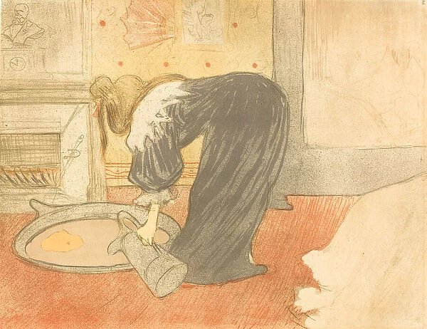 Woman at the Tub (Femme au tub), 1896. Creator: Henri de Toulouse-Lautrec