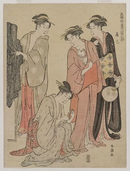 Women of the Tatsumi District (from the series Eastern Customs of the Present Day), c