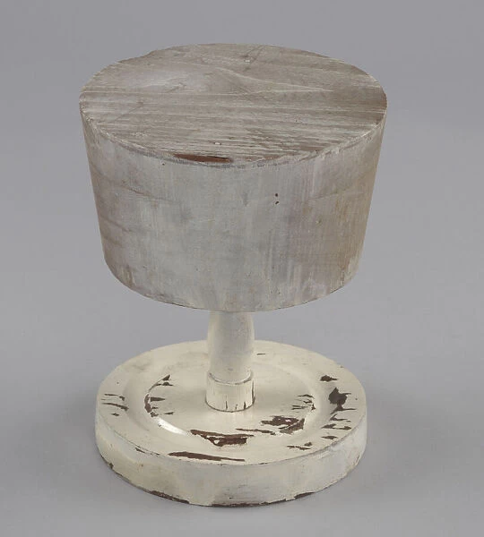 Wooden hat stand from Maes Millinery Shop, 1941-1994. Creator: Unknown