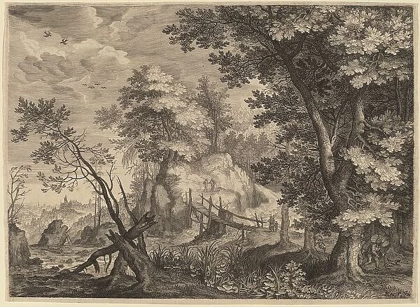 Woodland Scene, probably c. 1609. Creator: Aegidius Sadeler II