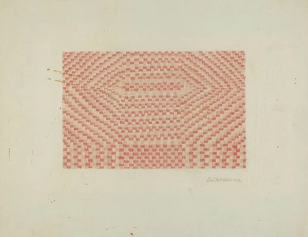 Woolen Coverlet, c. 1941. Creator: Edward D. Williams