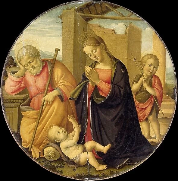 Worshipping the Christ Child, 1480-1515. Creator: Master Allegro