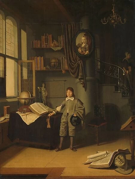 Young Man in a Study, 1640-1650. Creator: Adriaen van Gaesbeeck