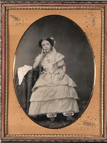 Young Woman in Bloomers, c. 1855. Creator: Unidentified Photographer