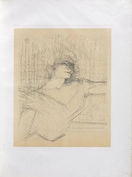 Yvette Guilbert-English Series: Dans la glu, 1898. Creator: Henri de Toulouse-Lautrec (French