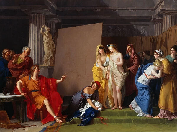 Zeuxis choosing his models for the image of Helen from among the girls of Croton, c. 1790