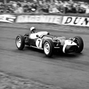 1961 Ferguson P99, Stirling Moss at Oulton Park. Creator: Unknown