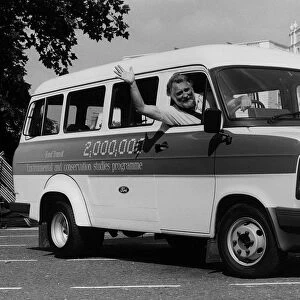 The 2 millionth Ford Transit minibus for schools with Dr David Bellamy. Creator: Unknown