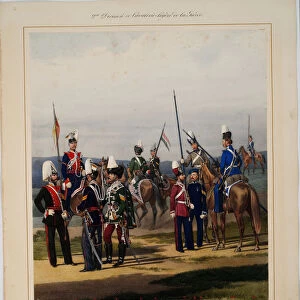 The 2nd Guard Cavalry Division, 1867. Artist: Piratsky, Karl Karlovich (1813-1889)