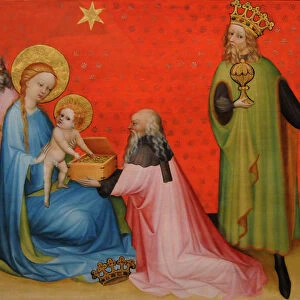 Adoration of the Magi with Saint Anthony Abbot, ca 1400. Artist: Anonymous