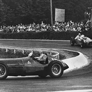 Alfa Romeo 158, Fangio, Belgium Grand Prix at Spa 1950. Creator: Unknown