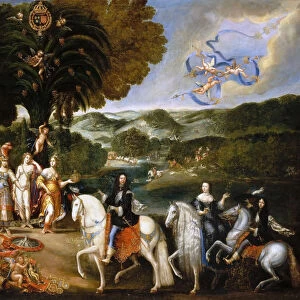 Allegory of the Treaty of the Pyrenees (Allegory of the Marriage of Louis XIV). Artist: Deruet, Claude (1588-1660)