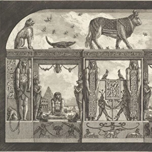 Ancient Egyptian ornament, 1769. Creator: Giovanni Battista Piranesi