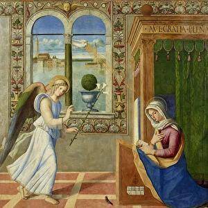 The Annunciation, 1504. Creator: Francesco di Simone da Santacroce (1470 / 75-1508)