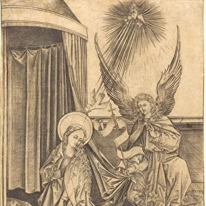 The Annunciation, c. 1480 / 1490. Creator: Israhel van Meckenem