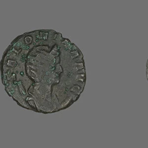 Antoninianus (Coin) Portraying Empress Salonina, 260-268. Creator: Unknown