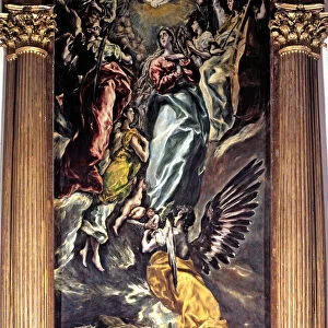 The Assumption of Virgin Mary into Heaven painted by El Greco