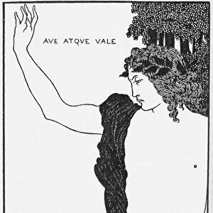 Ave atque vale (Hail and Farewell). Artist: Beardsley, Aubrey (1872?1898)