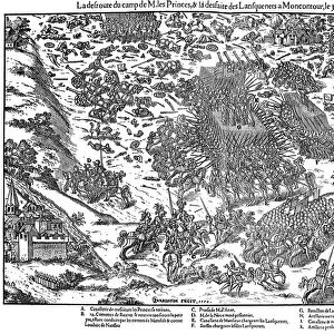 Battle of Montcontour, French Religious Wars, 3 October 1569 (1570). Artist: Jacques Tortorel