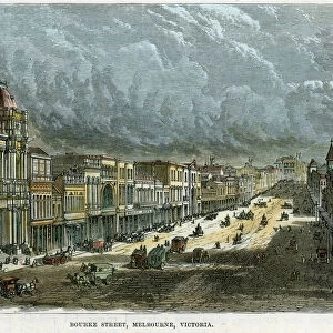Bourke Street, Melbourne, Victoria, Australia, c1880