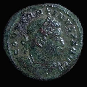 Bronze coin of Constantine I, 4th century