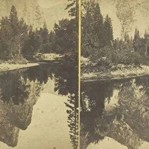 The Three Brothers, Inverted, 1861 / 80. Creator: Carleton Emmons Watkins