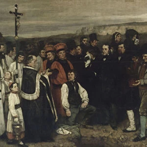 A Burial at Ornans (A Painting of Human Figures, the History of a Burial at Ornans), 1849-1850
