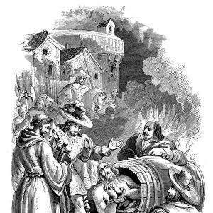 Burning of John Badby for heresy, 1410 (1848)