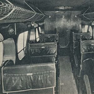 Cabin of a De Havilland DH86B biplane, c1934 (c1937)