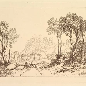 The Castle above the Meadows (Liber Studiorum, part II, plate 8), 1808