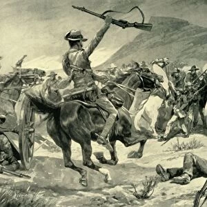 Charge of the Bushmen and New Zealanders on Boer Guns near Klerksdorp, March 24, 1901