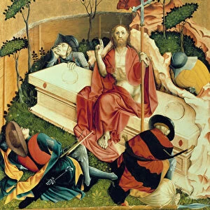 Christ rising from the Tomb. The Wings of the Wurzach Altar, 1437. Artist: Multscher, Hans (c. 1400-1467)