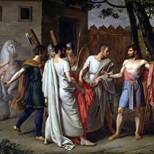 Cincinnatus leaving the plough to make laws in Rome, Lucius Quintus Cincinnatus