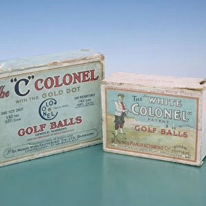 Colonel golf ball boxes, c1910