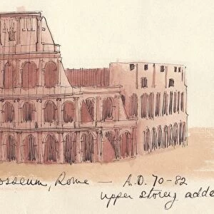 The Colosseum, Rome - AD 70-82, (1951). Creator: Shirley Markham