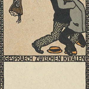 Conversation Between Rivals (Gespraech Zwischen Rivalen), 1907. Creator: Moritz Jung