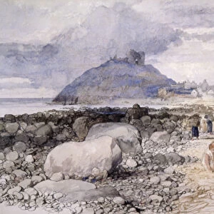 Criccieth, Wales, 1850. Artist: Sir John Gilbert