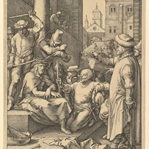 The Crowning with Thorns, from The Passion of Christ, 1597. Creator: Hendrik Goltzius