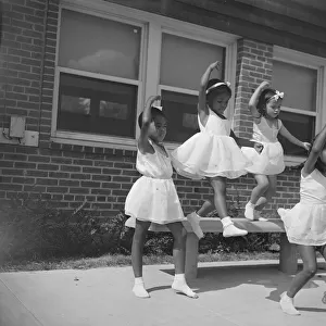 A dance group, Frederick Douglass housing project, Anacostia, D. C. 1942. Creator: Gordon Parks