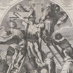 The Descent from the Cross, 1606. Creator: Francesco Villamena
