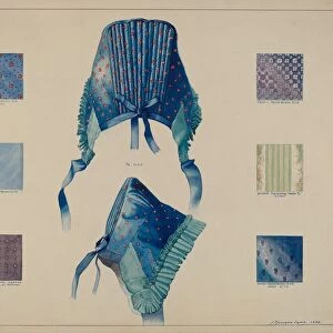 Economy: Detail of Cloth and Bonnet, 1938. Creator: J. Howard Iams
