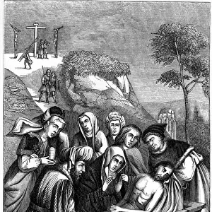 The Entombment, c15th century (1849). Artist: Plon Freres