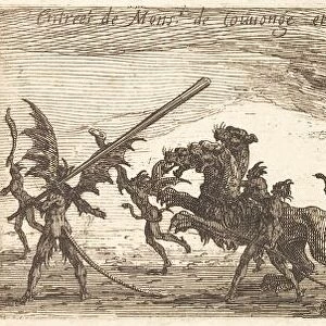 Entry of M. de Couvonge and M. de Chalabre [extra plate], 1627. Creator: Jacques Callot