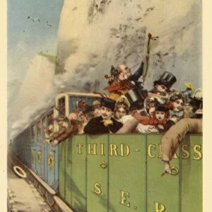 The Excursion Train Galop, sheet music cover, c1860, (1945). Creator: Unknown