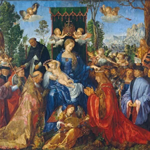 The Feast of the Rose Garlands, 1506. Artist: Durer, Albrecht (1471-1528)