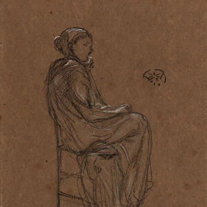 Female Figure, Seated, 1870-1873. Creator: James Abbott McNeill Whistler